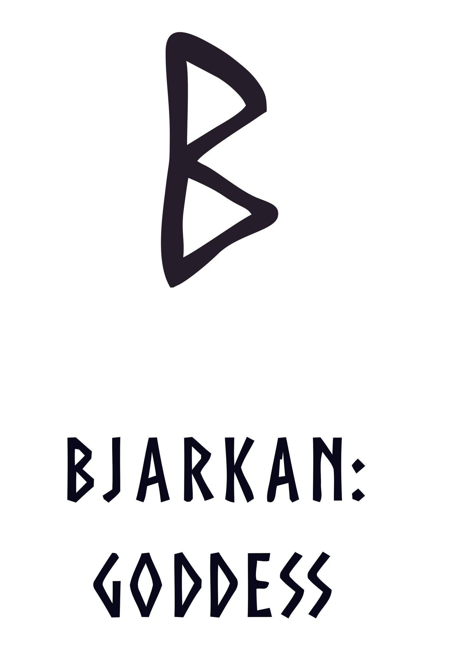BJARKAN: GODDESS - Younger Futhark Series (For Blacksmiths)