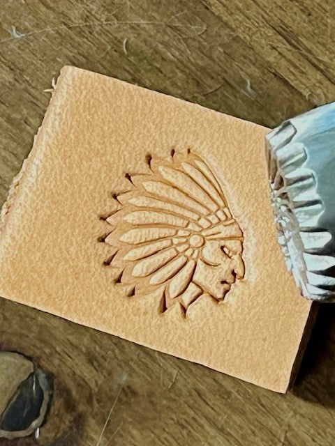 Native File Stamp Native American (Indian) Chief - Right – Steel Stamps Inc.