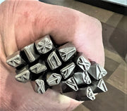 Viking Runes - Younger Futhark Series - Set of 16 - For Blacksmiths