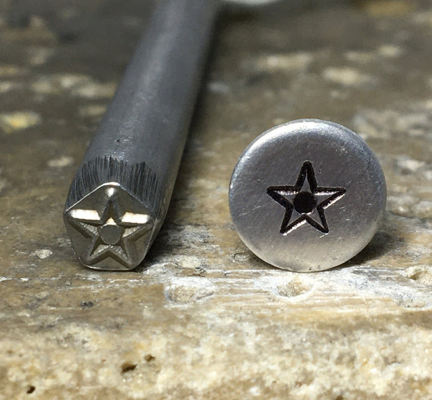 Star With relief Circle (4.5mm)