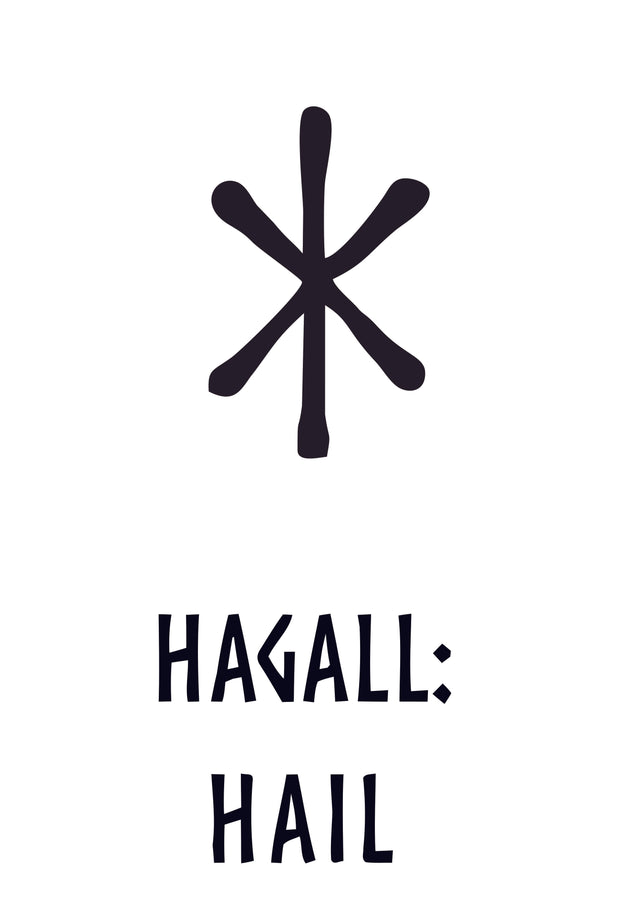 HAGALL: HAIL - Younger Futhark Series (For Blacksmiths)