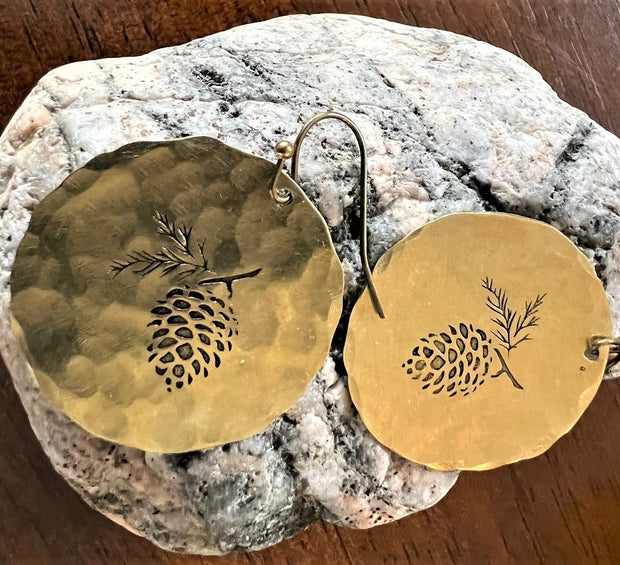 Pine Cone (earrings)