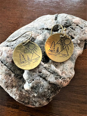Mountain Sunset (earrings)