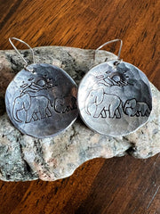 Elephants - Mountains (earrings)