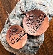 Elephants - Mountains (earrings)