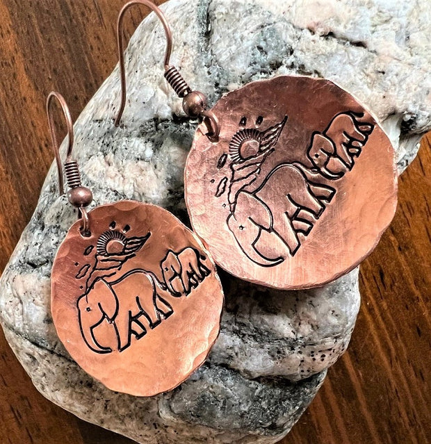 Elephants - Mountains (earrings)