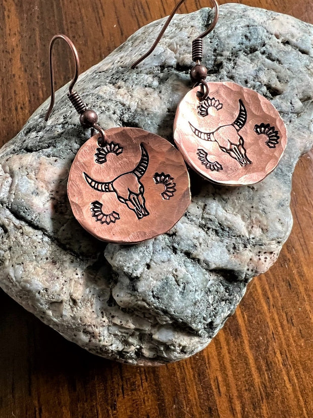 Steer with accents - smaller (earrings)