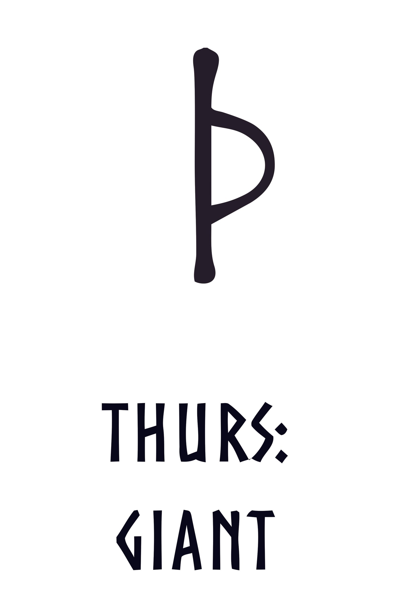 THURS: GIANT - Younger Futhark Series (For Blacksmiths)
