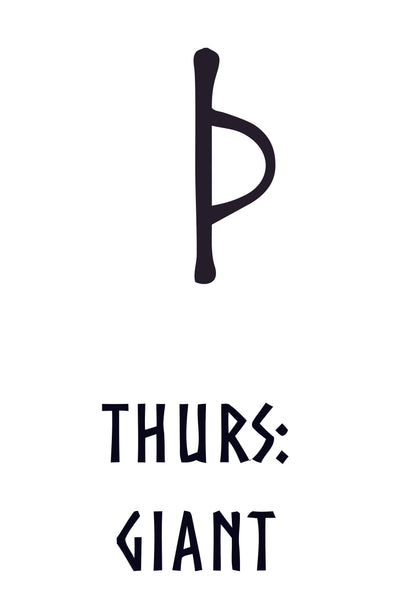 THURS: GIANT - Younger Futhark Series (For Blacksmiths)