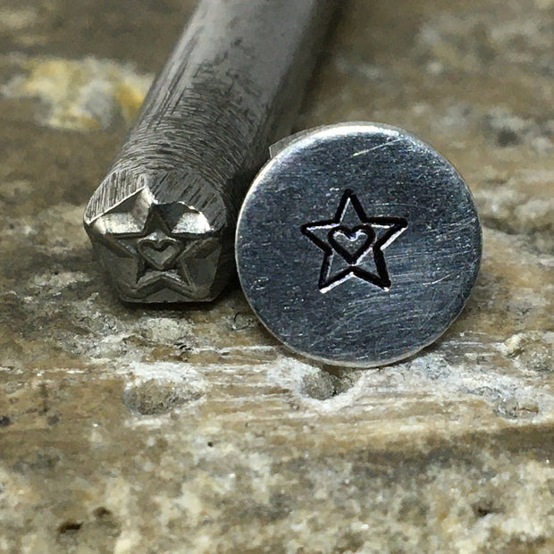 Star with Heart (4.5mm)
